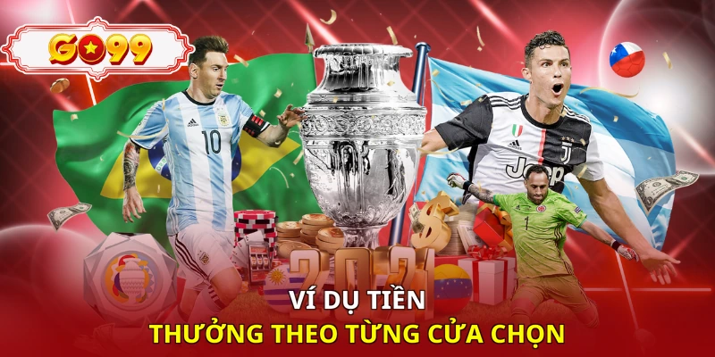 Ví dụ tiền thưởng theo từng cửa chọn